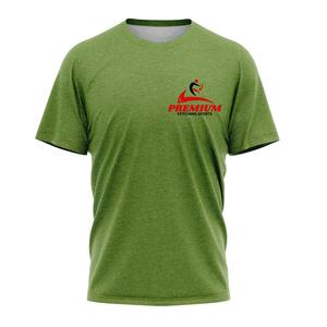 Service OEM, faible MOQ, T-shirt unisexe 100% coton peigné, col rond, uni, anti-plis, motif imprimé sérigraphié, écologique, livraison rapide - Product Image 3