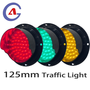 Module de feux de circulation LED RYG de 125 mm, lampe de signalisation circulaire rouge jaune verte, DC12V DC24V, feux de circulation routière - Product Image 1