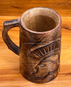 Madera más nueva para tazas Natural Ecológico y hecho a mano para pedidos a granel de La India - Product Image 2