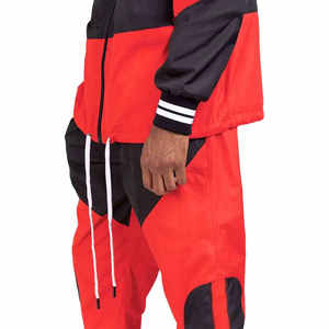 Survêtement d'hiver décontracté en nylon à fermeture éclair deux pièces de haute qualité pour hommes, survêtement à séchage rapide - Product Image 6