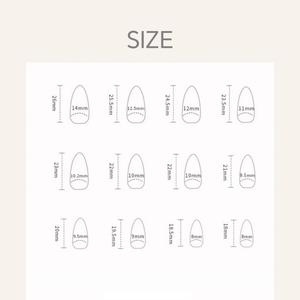 Lot de 24 faux ongles <span class=keywords><strong>en</strong></span> ABS personnalisables, motif petit cœur rouge, style français, forme <span class=keywords><strong>amande</strong></span>, longueur courte, avec lime à ongles et colle - Product Image 6
