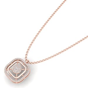 REYES Lujosos Collares con Colgante de Moissanita Certificada GRA en Oro Sólido de 14K para Mujer, Precio de Fábrica, Joyería Fina Chapada en Rodio - Product Image 3
