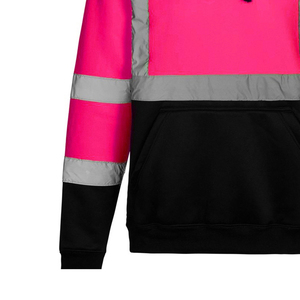 Sweat à capuche homme de qualité supérieure à prix abordable, haute visibilité, réfléchissant, pour la sécurité, pull-over, vente en gros, couleur unie personnalisable pour le travail - Product Image 6