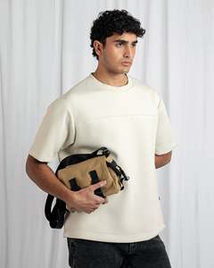 เสื้อยืดแขนสั้นผู้ชาย คอกลม ผ้าฝ้ายนุ่ม แบบเรียบ รับผลิตโลโก้ตามสั่ง - Product Image 3