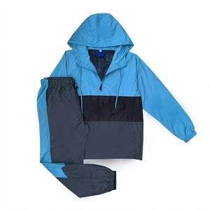 New Sales Custom Logo Men's Nylon Windbreaker <b>Sets</b> Casual Streetwear Hoodies and Pants Lightweight Sports Activewear Outfit Wear - Product Image 1