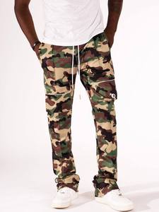 <b>Men's</b> Blue Cotton Hip Hop Sweatpants Low Drawstring Waist Side Pockets Waterproof Windproof Winter Casual - Product Image 4