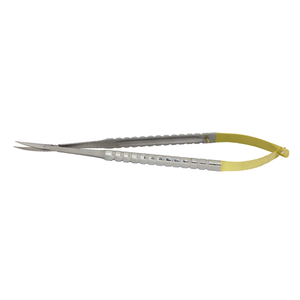 Micro Tijeras Castroviejo TC 18cm Curvas de Carburo de Tungsteno y Acero Inoxidable, Instrumento Quirúrgico de Precisión - Product Image 4