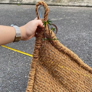 Voile d'ombrage en fibre de coco COCO ECO BRAND et voile d'ombrage de jardin avec support de fixation à crochet - Product Image 3