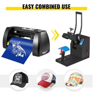 Pressa a Caldo per Cappellini 5.5x3.5 Pollici, Macchina Tagliatrice di Vinile Elettrica 110V Semi-Automatica da 53 Pollici per T-Shirt e Piatti con Supporto da Pavimento - Product Image 6