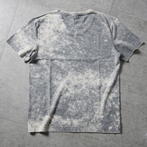 เสื้อยืดคอกว้างผู้ชาย ลายมัดย้อม ผ้าฝ้าย 100% แบบถัก สไตล์ลำลอง ล้างสีแบบแอซิด เสื้อยืดคอกว้างแขนสั้น ลายมัดย้อม - Product Image 4