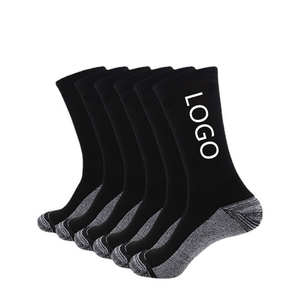 Chaussettes en coton à imprimé géométrique personnalisées en gros, unisexes, chaussettes décontractées pour l'automne et l'hiver, pour hommes et femmes - Product Image 3