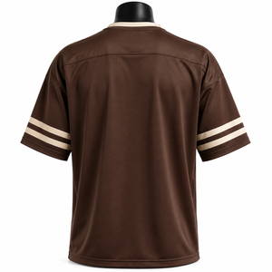 Maillot de football américain personnalisé pour hommes, maillot de sport en maille respirante, uniforme d'équipe, maillot d'entraînement à col en V - Product Image 2