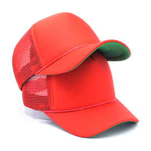 Custom Logo 3D Embroidery Sports 5 Panel Blank Mesh Foam Trucker <b>Hats</b> Caps Manufacturer - Product Image 1