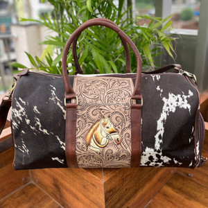 กระเป๋าหนังวัวแท้สำหรับผู้ชายและผู้หญิง, กระเป๋าหนังวัวใส่ของได้เยอะดีไซน์ทันสมัย - Product Image 3