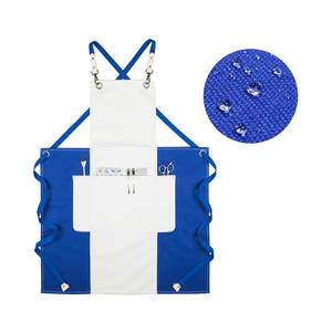 Tablier en toile imprimé avec logo personnalisé, sangles en cuir détachables, uniforme professionnel pour barman, barista, coiffeur, multifonctionnel - Product Image 5