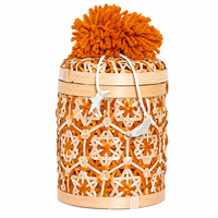 Coffret Cadeau Vibrant pour les Bonbons, Dattes, Chocolats et Cadeaux de Fête de l'Eid Mubarak, Magnifique Boîte à Biscuits en Bambou pour le Ramadan