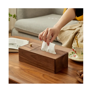 Farmhouse Wooden Tissue <b>Box</b> Manufacture Supplies Hotel cafe Cheap Price Table Decoration Tissues Holding <b>Box</b> - Product Image 2