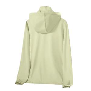 Heathered Texture <b>Women</b> <b>Windbreaker</b> Jacket Melange Sport Coat Elegant Performance Athletic Club Outerwear Collection Hooded - Product Image 2