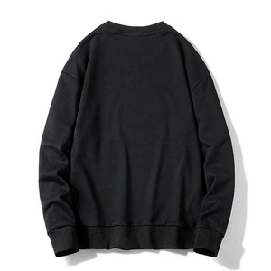 Sweat-shirt surdimensionné pour femme en coton polyester éponge, col rond, impression personnalisée du logo sur le devant, poids lourd, respirant - Product Image 2