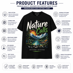 T-shirt noir pour homme à manches longues, col rond, coupe ample, imprimé par transfert thermique « Feel Rhythm Music », style hip-hop, 100 % coton jersey respirant - Product Image 5