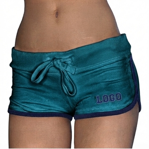Pantalones Cortos Deportivos de Verano con Logotipo Personalizado OEM, Cintura Elástica con Cordón, Secado Rápido, Transpirables, de Algodón French Terry, Corte Bajo - Product Image 6