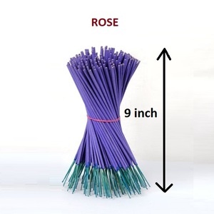 Bâtons d'encens naturels à la rose, bâtons d'encens parfumés, vente en gros au meilleur prix, bâton d'encens (violet) - Product Image 1