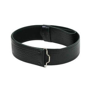 Cinturón Escocés de Cuero con Grabado Celta de Primera Calidad, Cinturón Escocés 100% Cuero de Alta Calidad, Suministros de Fábrica OEM ODM - Product Image 1