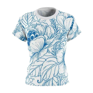 เสื้อยืดผู้หญิงแบบซับลิเมชั่น แห้งเร็ว ไม่ยับ ทนทาน คุณภาพสูง สินค้ามาใหม่ ผ้าฝ้าย 100% ระบายอากาศได้ดี เป็นมิตรกับสิ่งแวดล้อม ทนทาน - Product Image 4