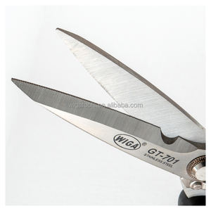 [WIGA] GT-701 Tijeras de Acero Inoxidable de 8 Pulgadas, Resistentes, con Borde Dentado, Grado Industrial, Herramienta de Corte Multiusos para Bricolaje, Metal - Product Image 2