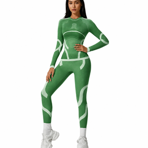 <b>Ski</b> QuickDry Nylon Spandex Polyester Clothing Autumn Winter Tight Warm Underwear Set Sports Outdoor Fitness Suit WomeneTwo Piece - Product Image 4