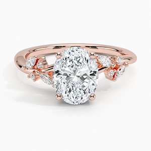 Anillo de Compromiso Arden Vintage con Tres Piedras de Moissanita, Chapado en Oro de 14K, Engaste de Garras, Certificado GRA, Unisex - Product Image 3