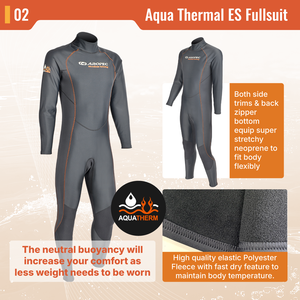 Traje de Neopreno Aropec Aqua con Flotabilidad Neutra, Secado Rápido, Forro Polar, Alternativa al Traje de Buceo Supratex, OEM/ODM - Product Image 3