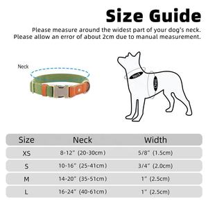 Custom Print logo Fashion Thick Big Wide Adjustable <b>Metal</b> Buckle Custom Training Reflective cat Tactical Luxury Dog Pet <b>Collars</b> - Product Image 6