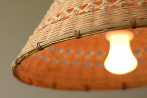 Natural Bamboo Pendant <b>Light</b> Asian Decor Woven Cone Triangle Lampshade <b>Boho</b> Rustic <b>Ceiling</b> Lamp Supplier - Product Image 4
