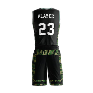 Best Selling Mens Basketball Uniform Jersey Shorts Set Breathable Sleeveless Plus Size Printed 100% Polyester - Product Image 2