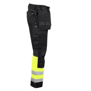 กางเกงนิรภัยแบบหลายกระเป๋า Hi Vis สำหรับงานอุตสาหกรรม OEM กางเกงทำงานผู้ชาย กันน้ำ กันลม สะท้อนแสง สำหรับผู้ชาย - Product Image 4