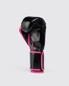 Nouveaux modèles de gants de boxe MMA en cuir noir et rose à lacets, personnalisés, professionnels, pour l'entraînement Sanda, légers, à doigts entiers - Product Image 5