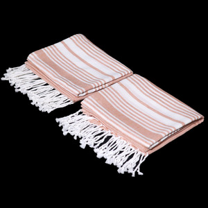 ผู้ผลิตผ้าขนหนูชายหาดฟูตะลายทางผ้าฝ้ายรีไซเคิลแบบกำหนดเองจำนวนมาก ขายดีทั่วไป ใช้ได้ทั้งชายหาดและกอล์ฟ - Product Image 6