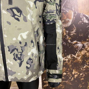 เสื้อแจ็คเก็ตซอฟต์เชลล์คุณภาพสูงสำหรับการล่าสัตว์กลางแจ้ง แบบมีฮู้ด ซิปด้านหน้า ซับในไมโครฟลีซ แขนเสื้อแบบปีกผีเสื้อ - อุปกรณ์ล่าสัตว์ - Product Image 5