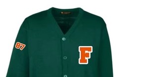 Cardigan à double boutonnage brodé à col en V pour femme de l'Université d'Agriculture et de Médecine de Floride (FAMU) à séchage rapide - Product Image 2