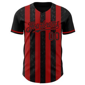 Baseball Jersey 100% Polyester Breathable Short Sleeve Printed Full Button Wholesale Bulk Order Supplier - Product Image 6