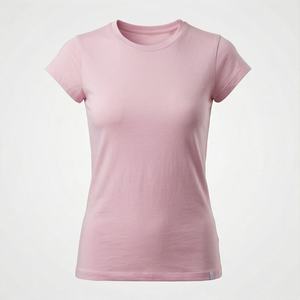 เสื้อยืดผู้หญิงผ้าซาตินโพลีเอสเตอร์ ระบายอากาศได้ดี แขนสั้น คอกลม คุณภาพสูง ผลิตตามสั่ง โรงงานผู้ผลิต สไตล์ฤดูร้อน - Product Image 1