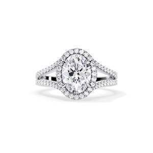 floral Round Brilliant Cut Diamond Engagement Ring 14k Gold plated Prong Setting Women's Fine Jewelry - Product Image 3