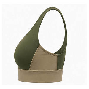Nouveau soutien-gorge de sport grande taille antichoc à fermeture éclair frontale et bretelles larges, soutien-gorge de fitness et yoga uni push-up - Product Image 5