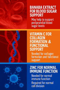 ยาเม็ดกรดโคโรโซลิกจากใบบานาบาแบบ OEM บรรจุแยกชิ้น วิตามินและแร่ธาตุ ช่วยสนับสนุนระดับน้ำตาลในเลือดให้สมดุล - Product Image 2