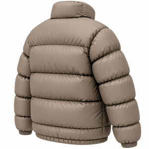 Custom <b>Men</b> Puffer Jacket <b>Winter</b> Outerwear Padded Bubble <b>Coat</b> High Stand Collar Solid Color Custom <b>Mens</b> Heavy Puffer Jacket <b>Coat</b> - Product Image 4