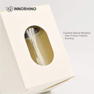 Custom Printed Tuck Top Auto Bottom Crash Lock Box for <b>Supplement</b> Retail Packaging with Die Cut Window | INNORHINO Design - Product Image 3