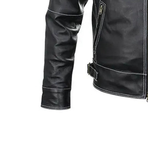 <b>Leather</b> <b>Jacket</b> Premium Tailored <b>Leather</b> Coat Elegant Modern Fashion OEM Manufacturer Factory Supply - Product Image 3
