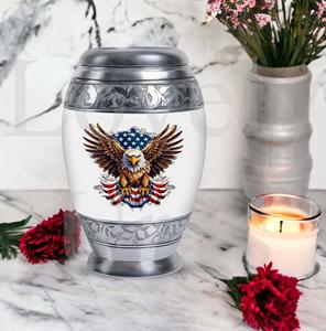 Eagle embrace patriotic tribute memorial urn <b>for</b> loved ones cremation urn <b>for</b> human <b>ashes</b> decorative <b>keepsake</b> remembrance - Product Image 6
