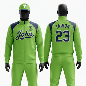 Custom Baseball Training Suit Men's Athletic Tracksuit <b>Jacket</b> Pants Performance Sportswear OEM Private Label Wholesale - Product Image 4